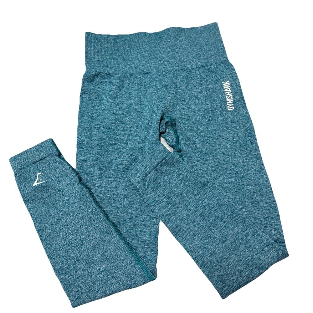 Gymshark leggings Women’s XS Teal Leggings No Size Tag 22 Inch Waist